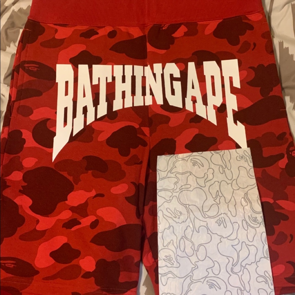 Bape sweat shorts
